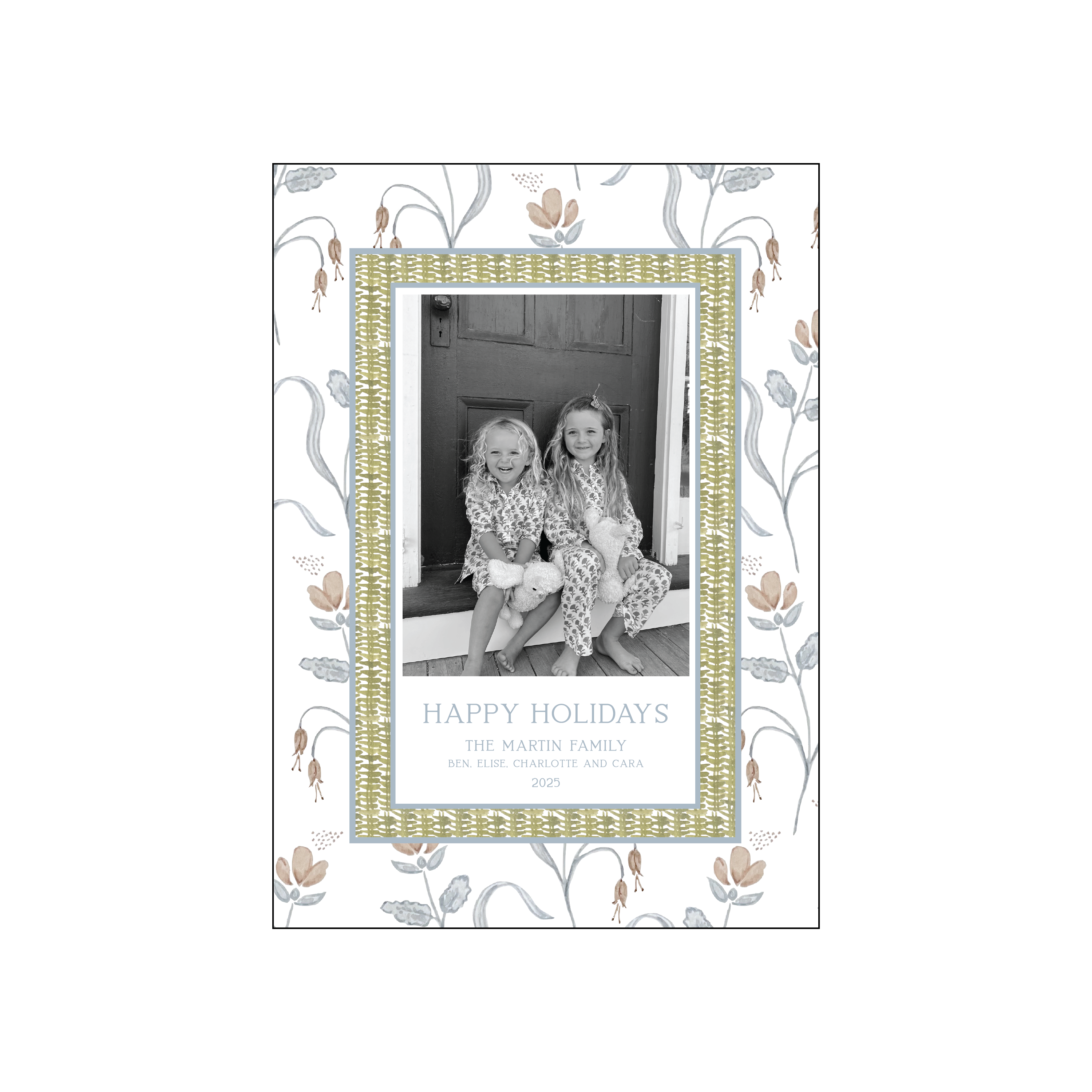 wicker | holiday card | cedar street stationery