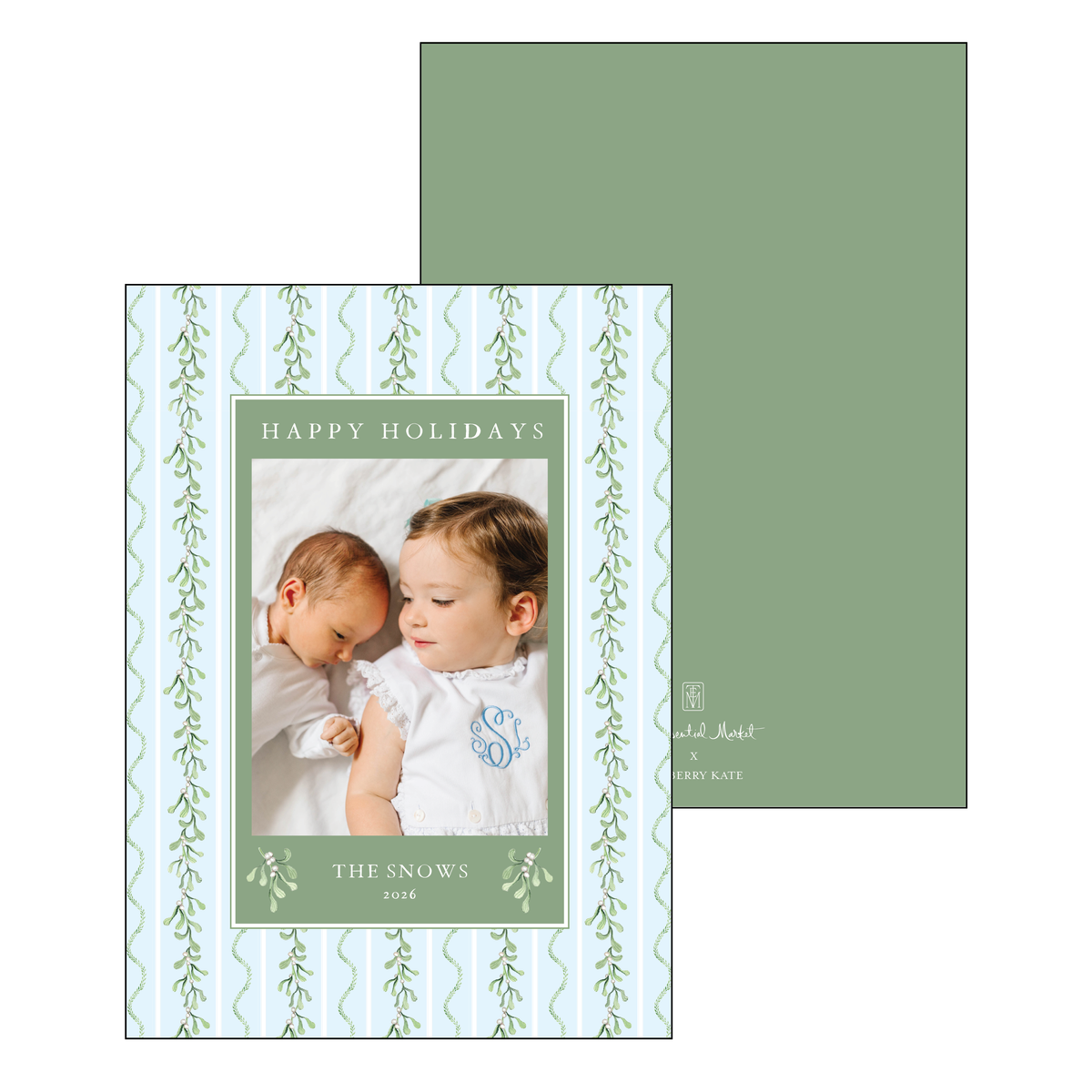 mistletoe | holiday card | bayberry kate