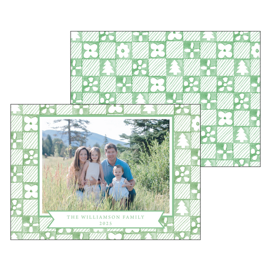 patchwork card | holiday card | pearly gates designs