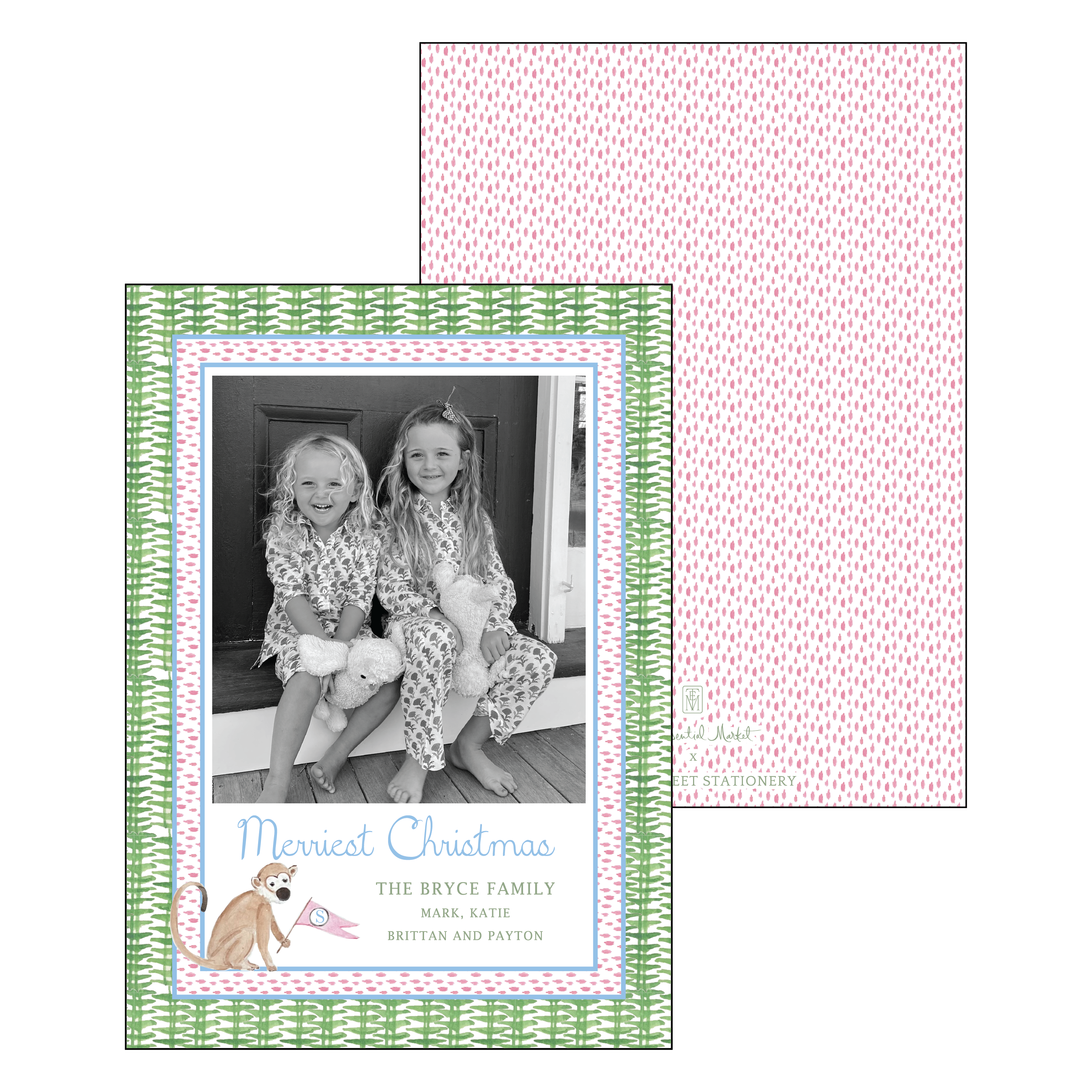 preppy | holiday card | cedar street stationery