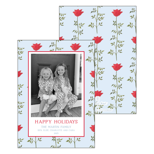 rose | holiday card | cedar street stationery