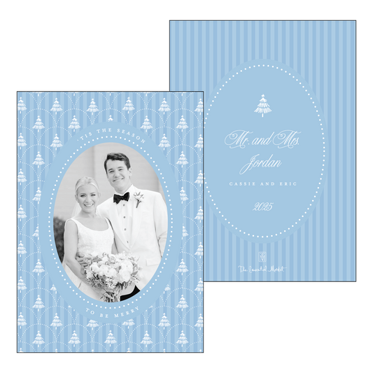 scalloped pine | holiday card | digital printed