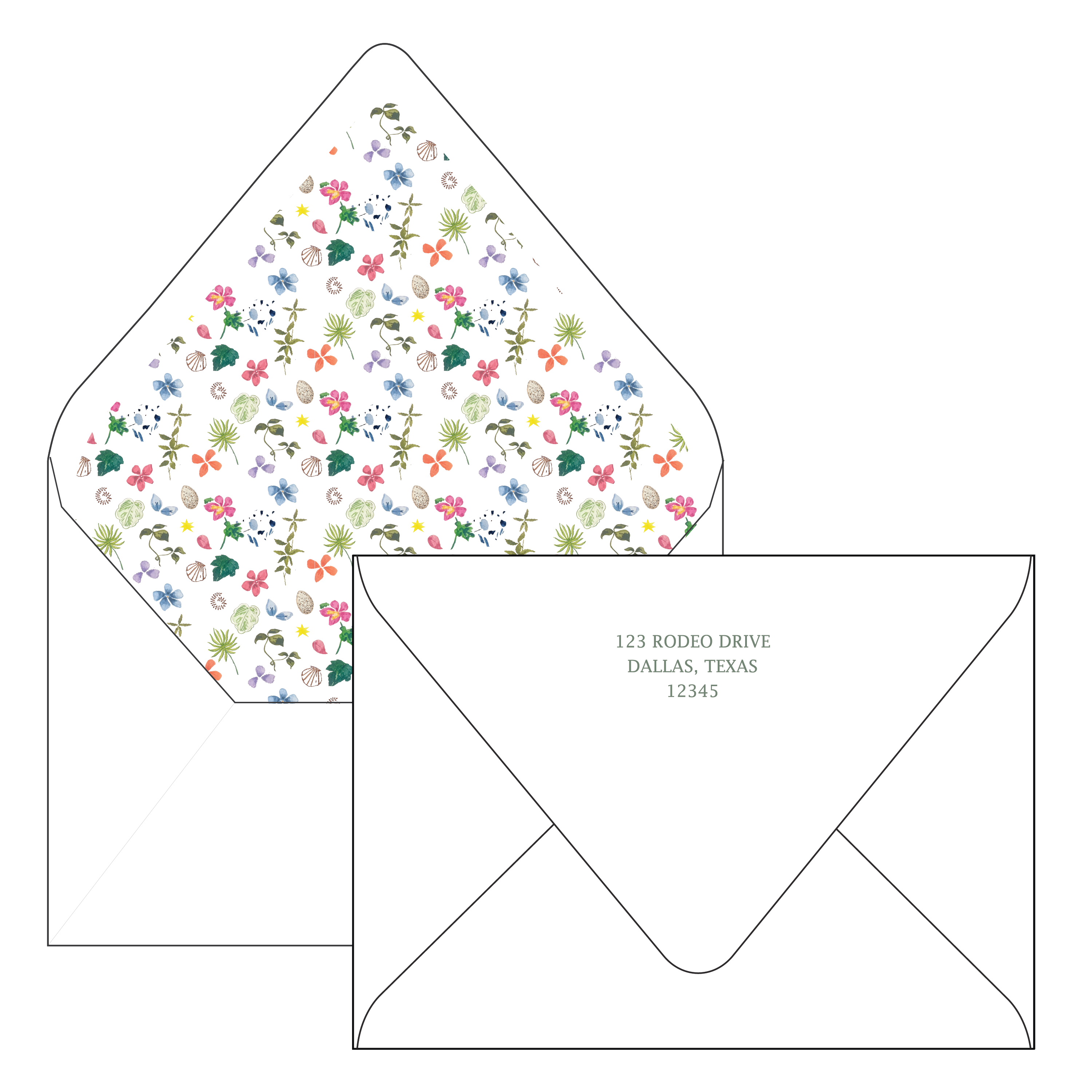 botanical study | holiday card | cedar street stationery
