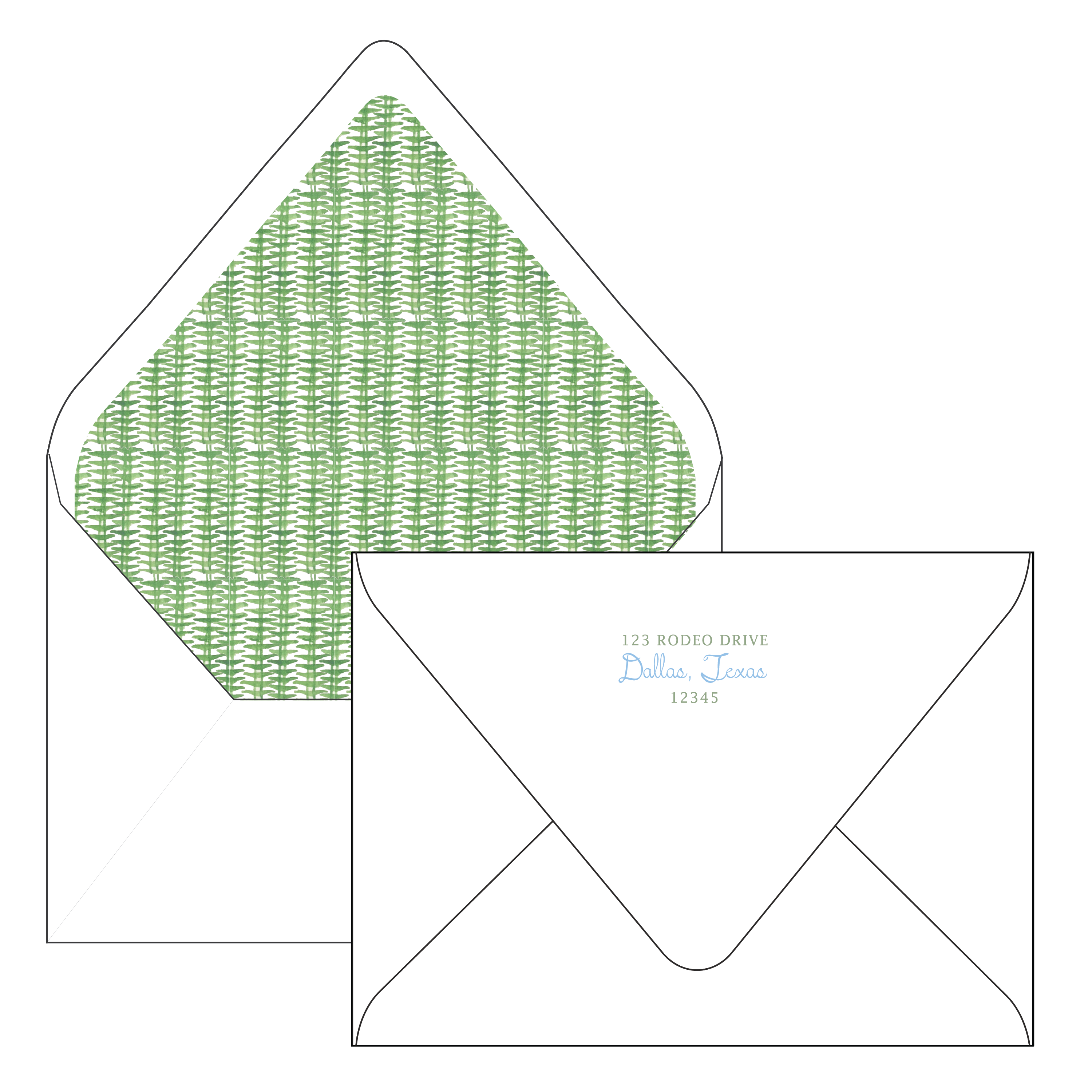 preppy | holiday card | cedar street stationery