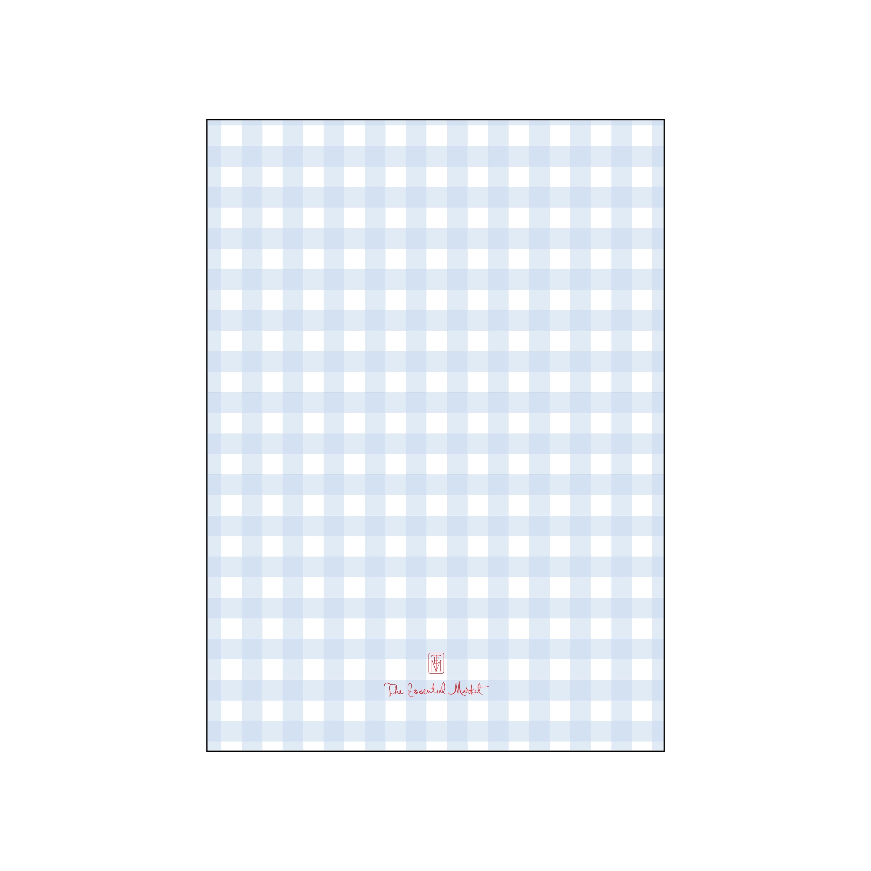 red, white & baby blue | invitation