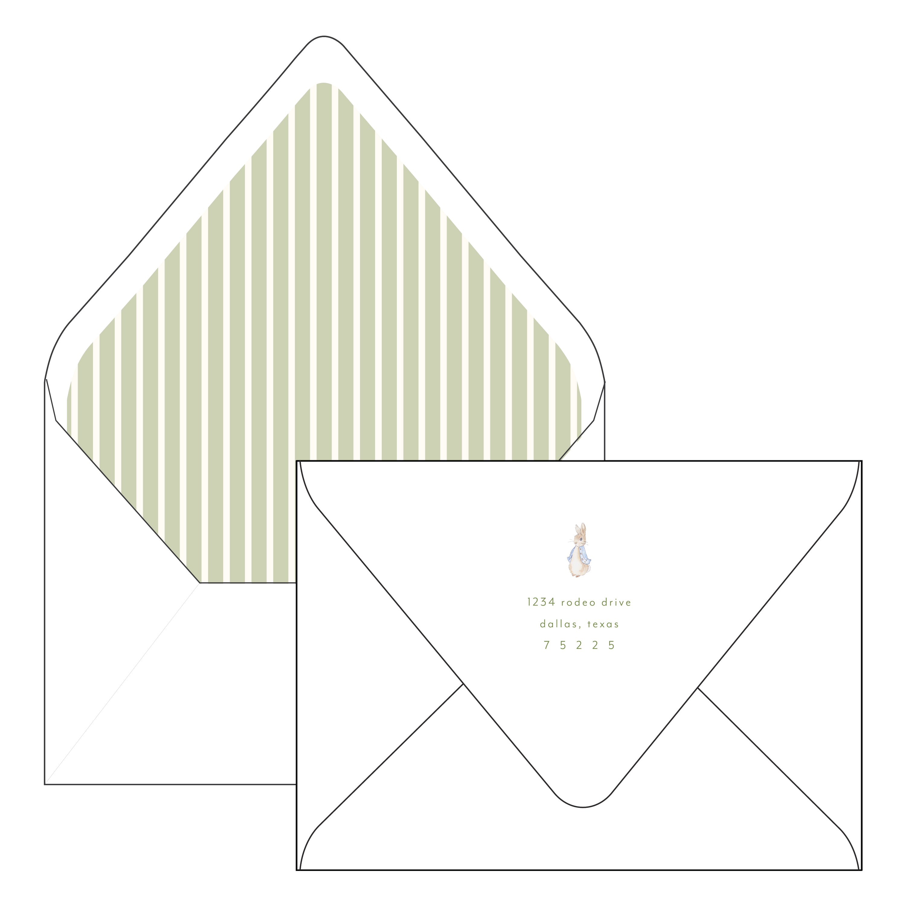 peter rabbit birthday | invitation