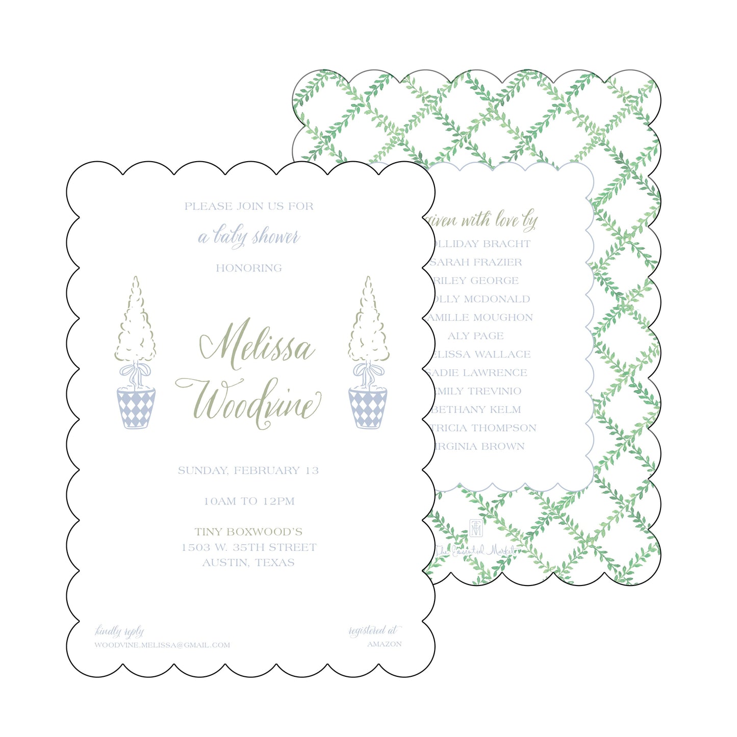 The Essential Market Personalized Party Invitation