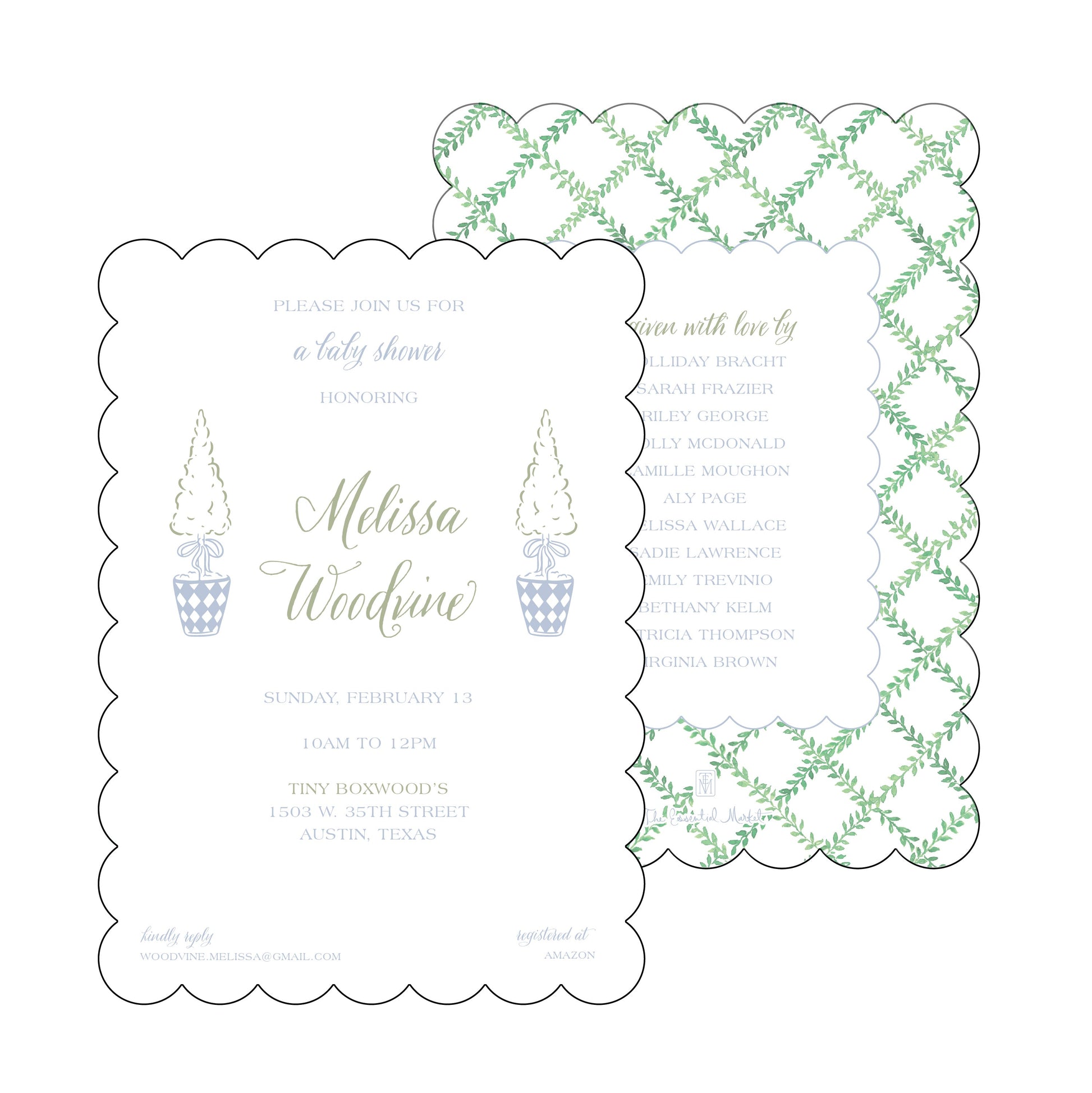 The Essential Market Personalized Party Invitation