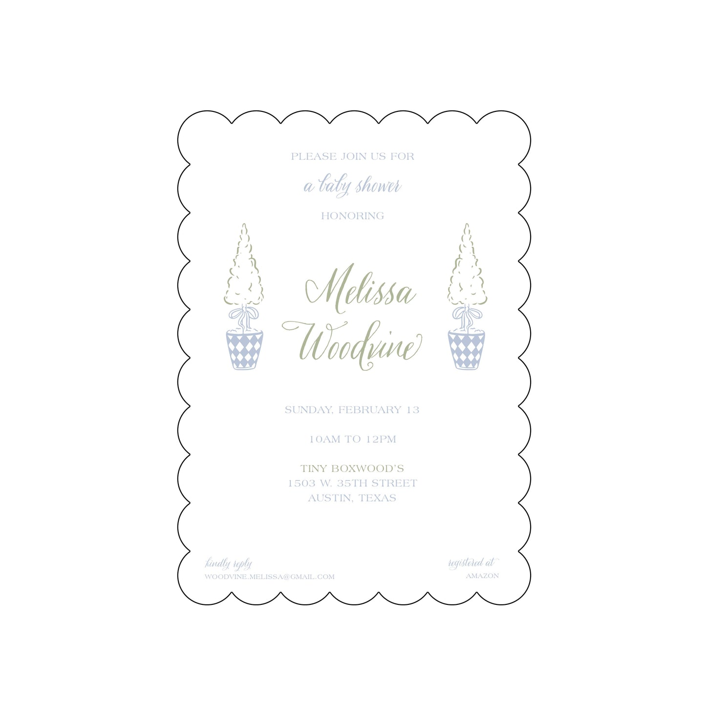 boxwoods | invitation