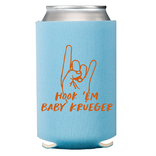 hook em baby | can cooler