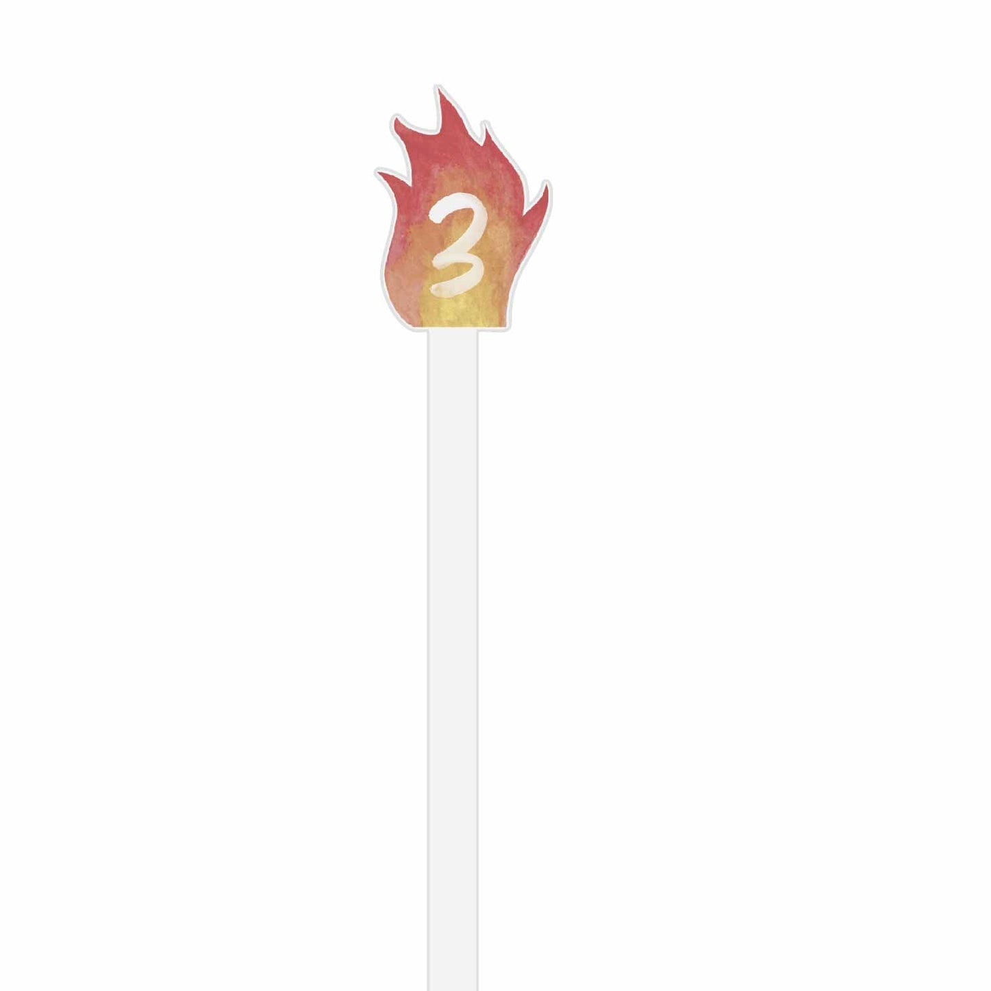 firetruck party personalized stir sticks