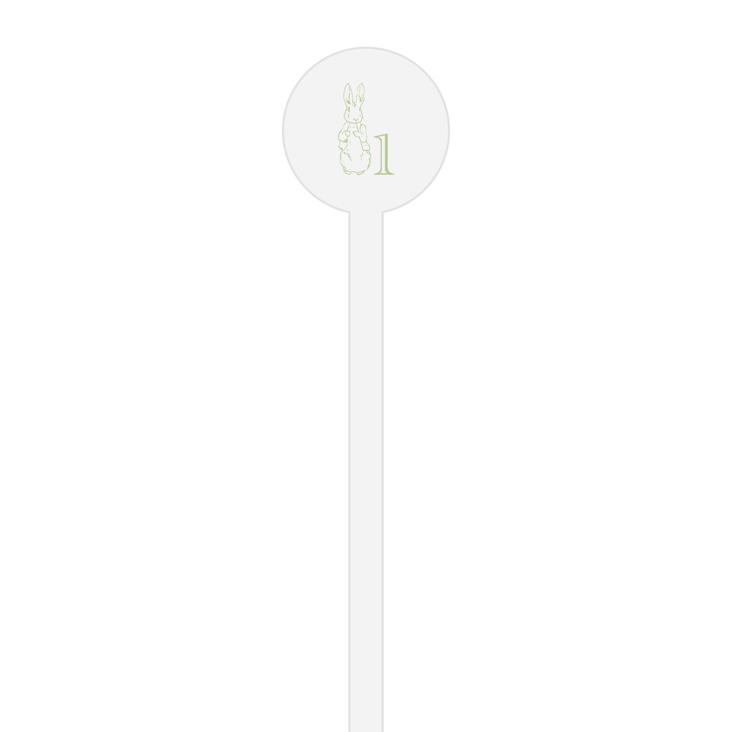 peter rabbit birthday | stir stick | wooden or acrylic round