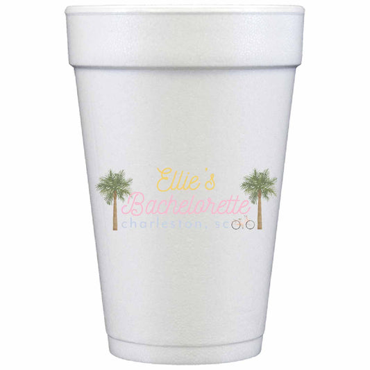 charleston personalized styrofoam cup
