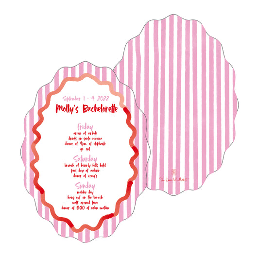 pink stripes | itinerary