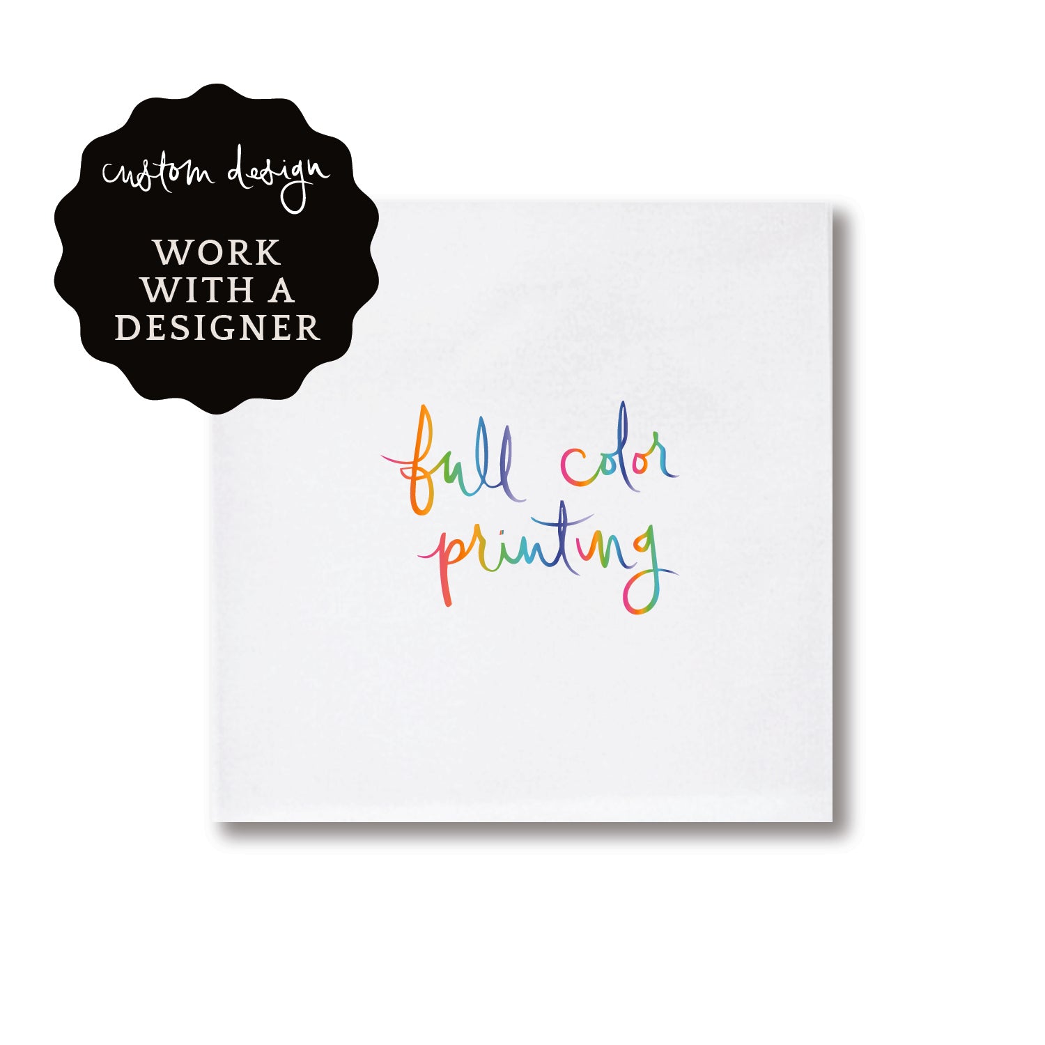 beverage napkins | custom design | linen-like | full color/digital print