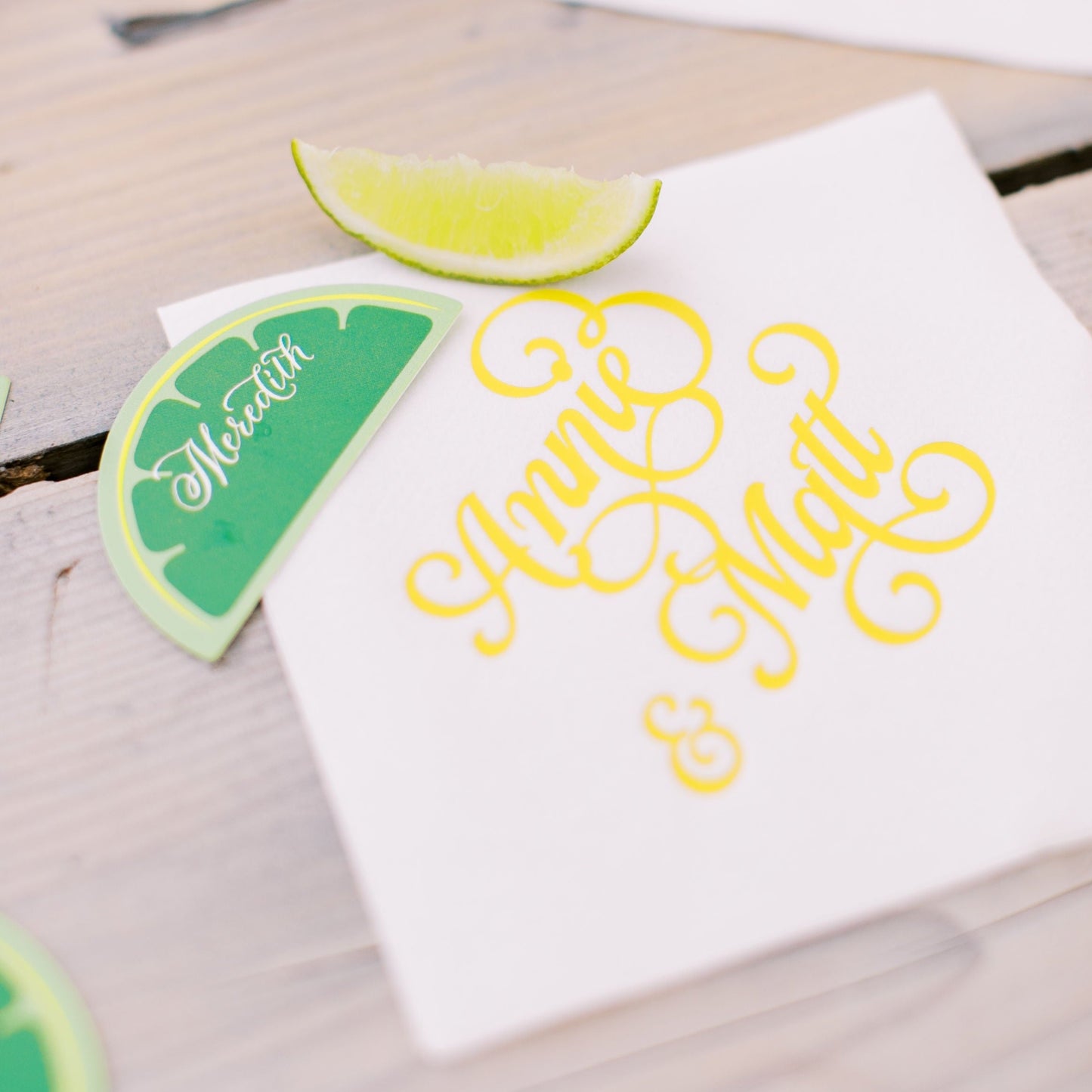 personalized beverage napkins