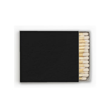 customizable large black matchbox