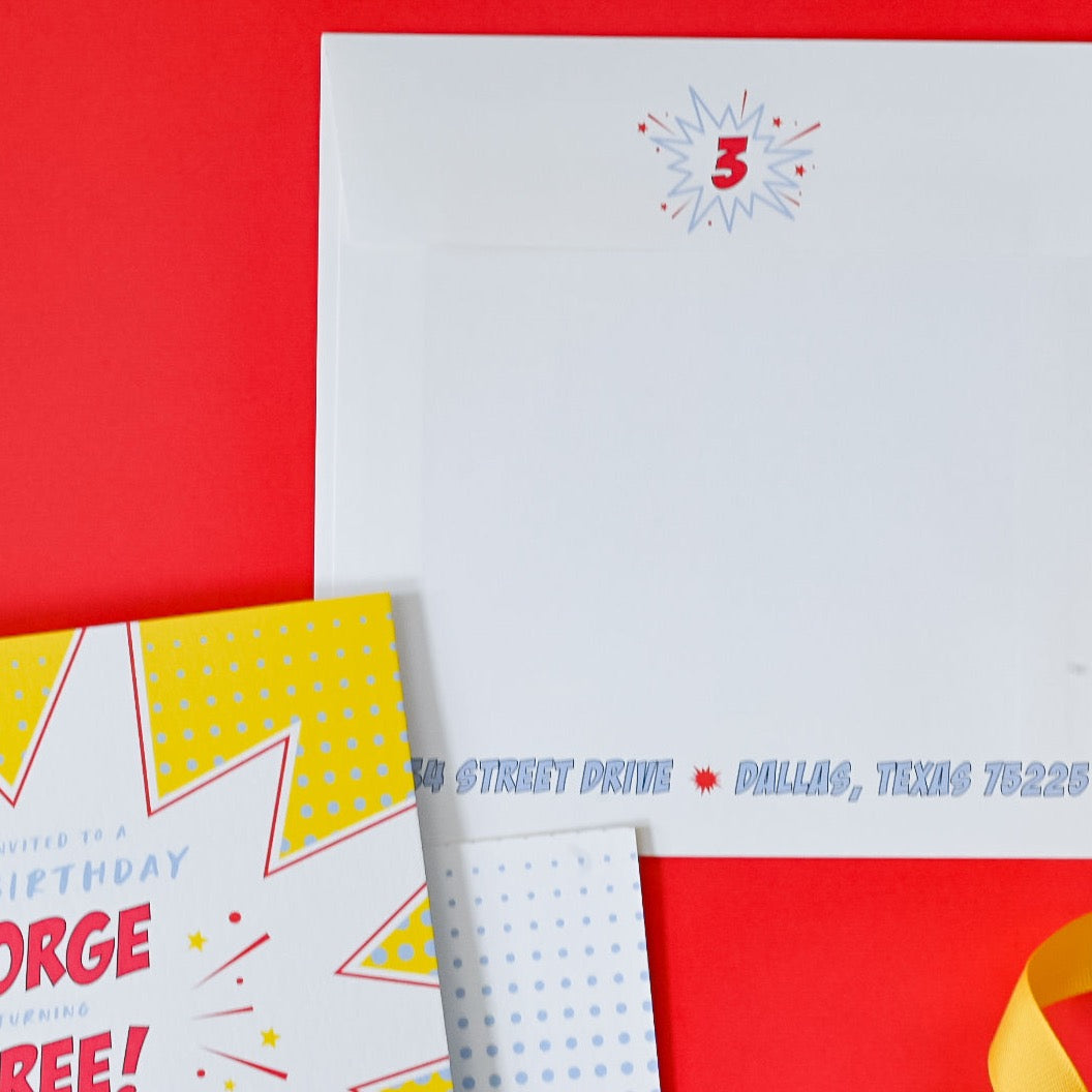 superhero | invitation