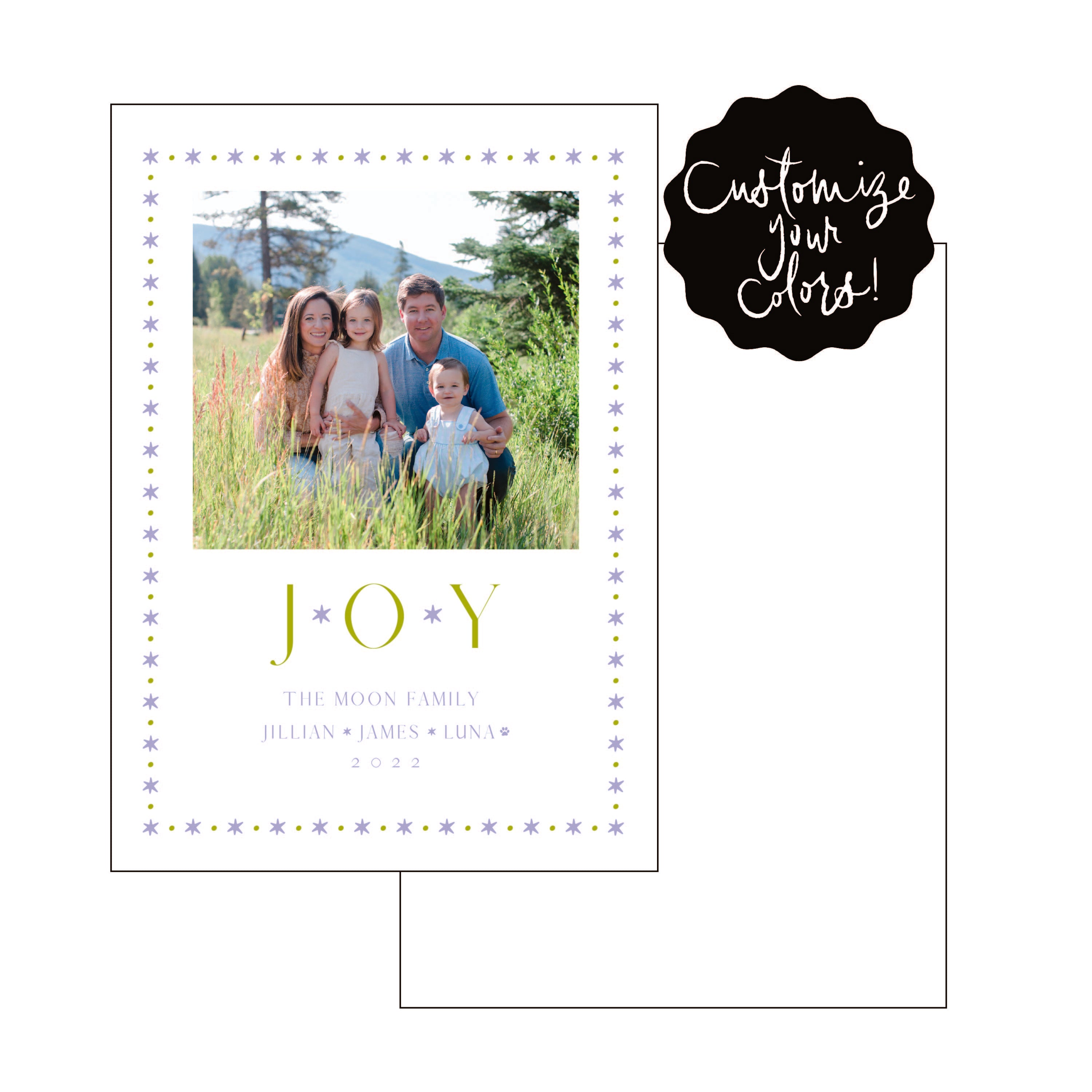 JOY | holiday card | letterpress