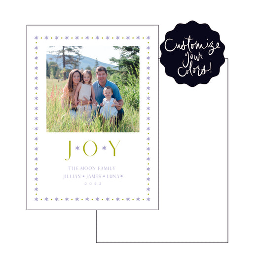 JOY | holiday card | letterpress