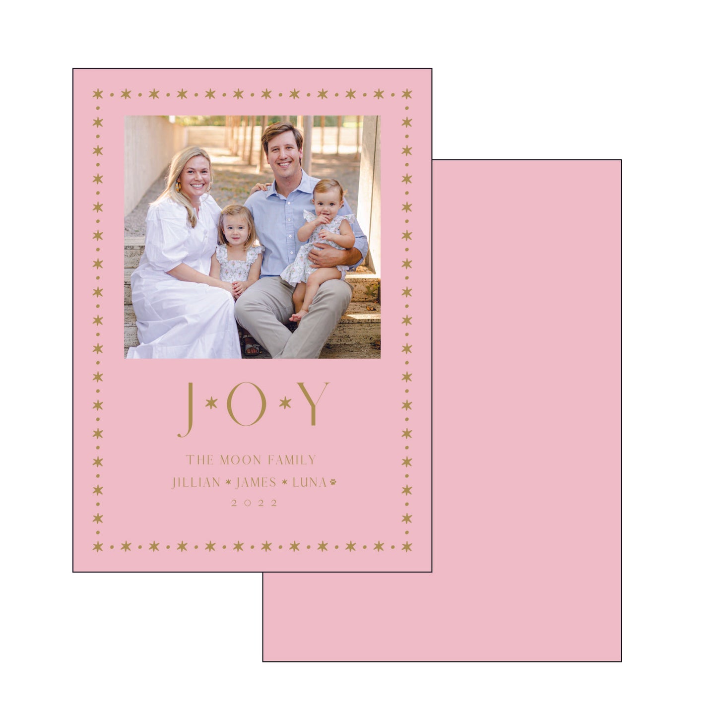 JOY | holiday card | foil-stamped