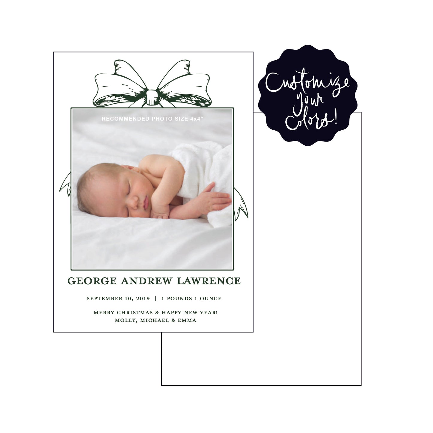 george | birth announcement