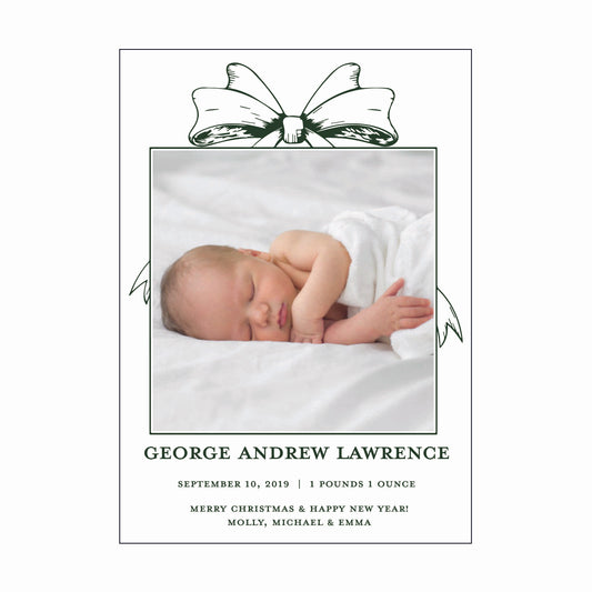 george | birth announcement