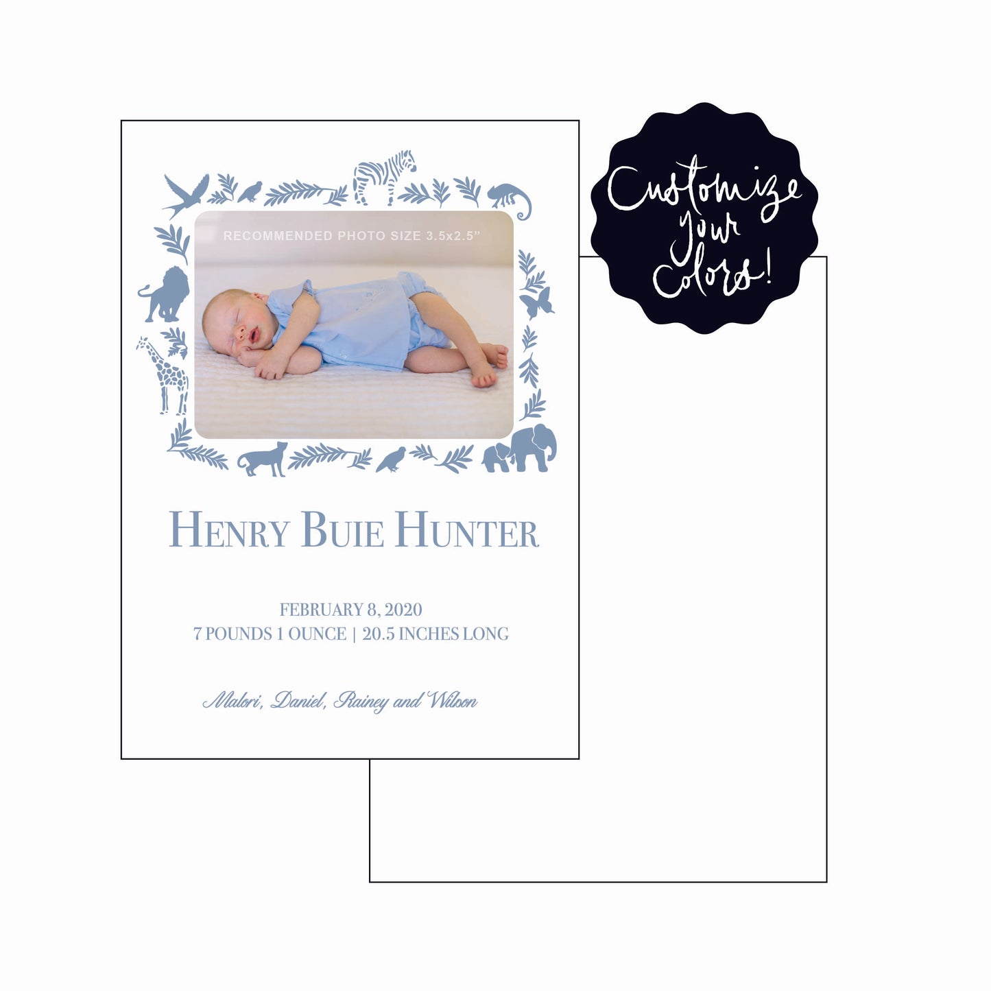 hunter | birth announcement