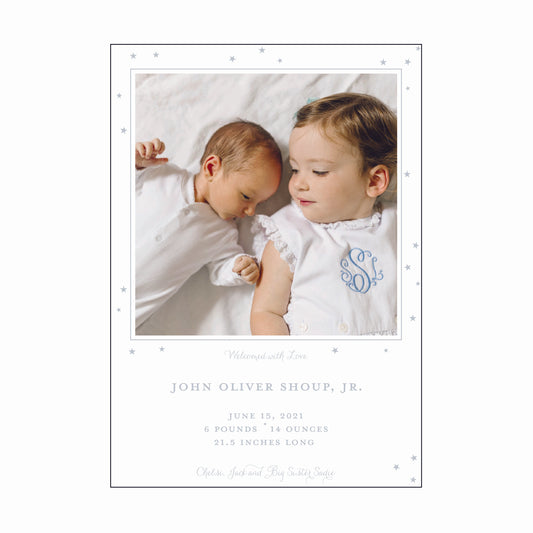 john oliver | birth announcement