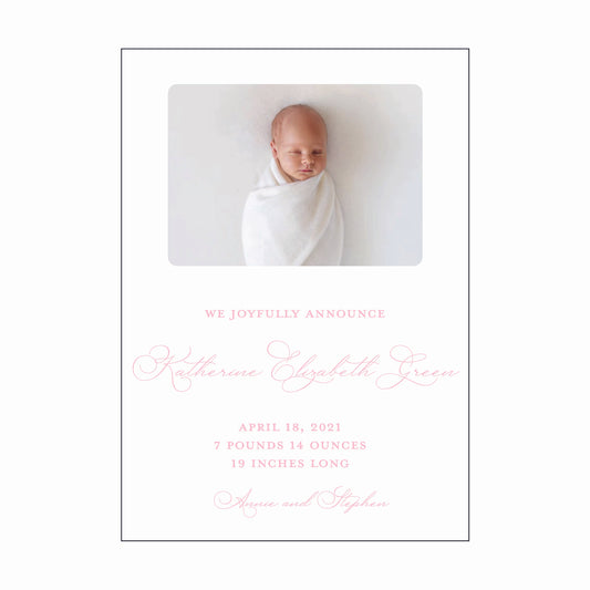 katherine | birth announcement