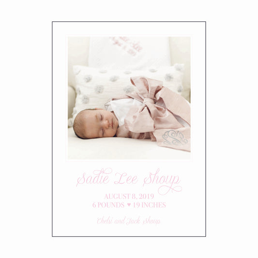 sadie | birth announcement