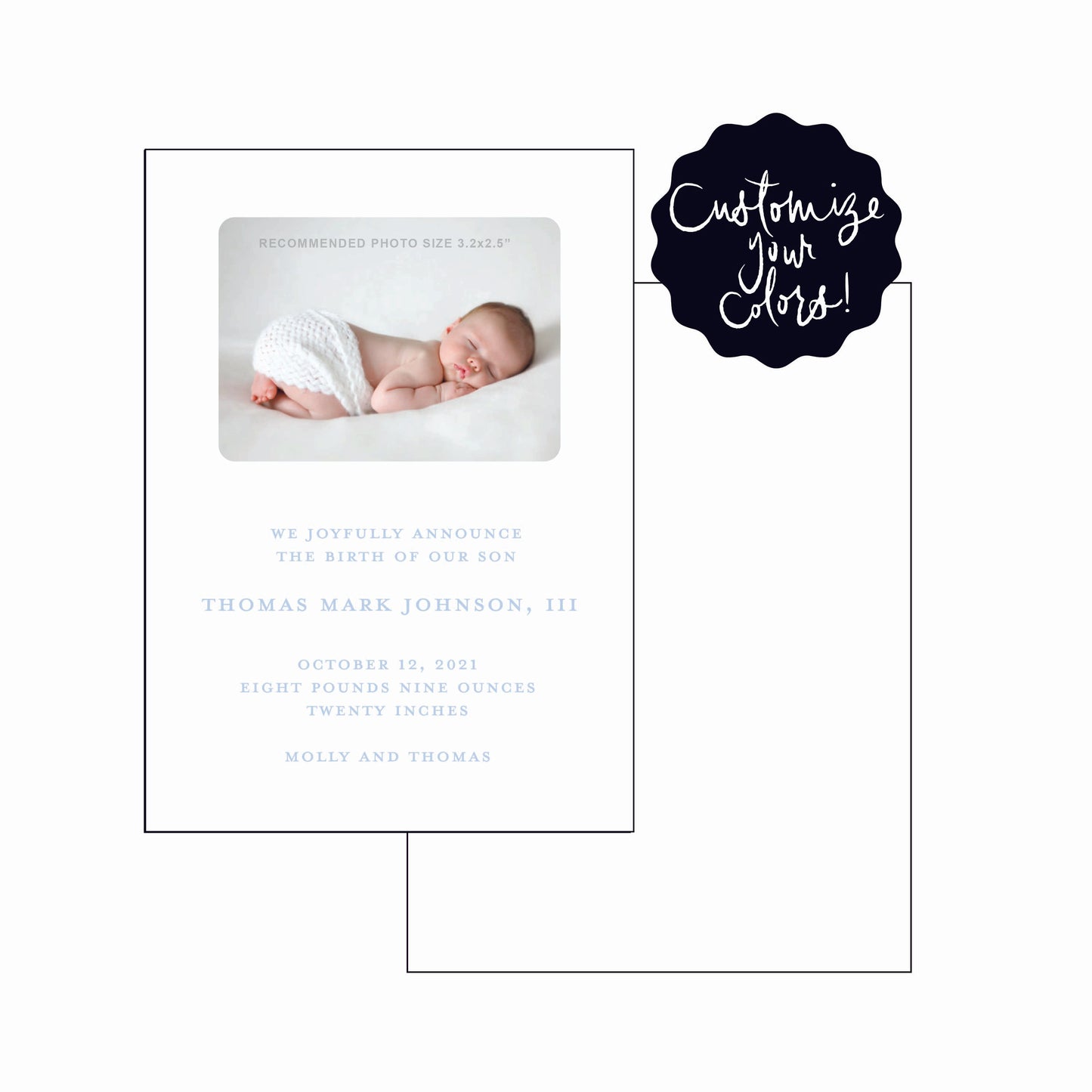 thomas | birth announcement