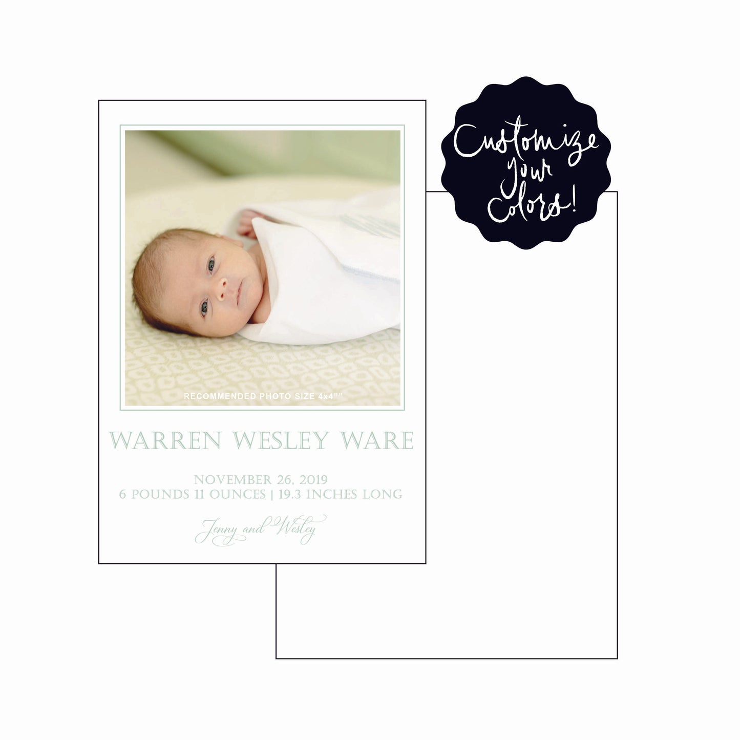 warren | birth announcement
