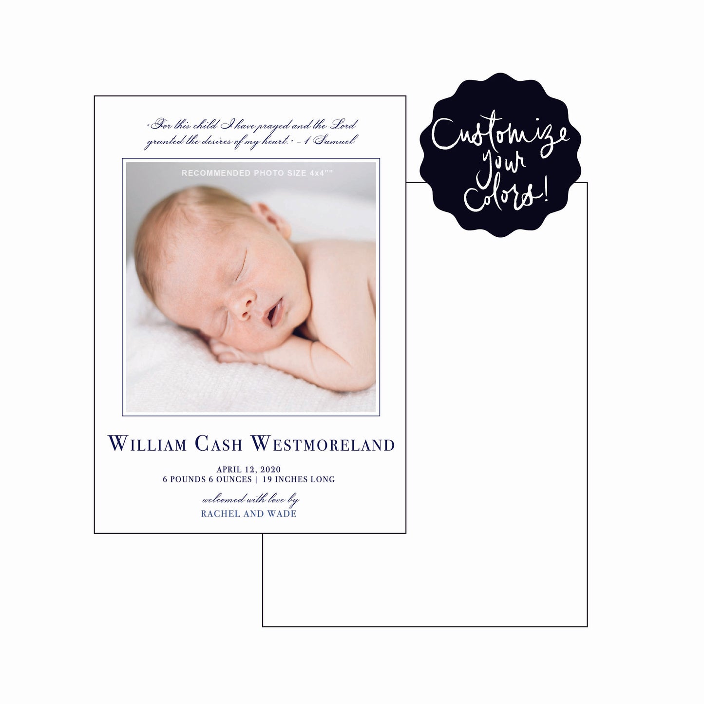 william | birth announcement