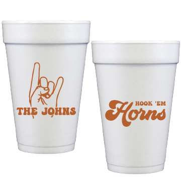 Personalized Styrofoam Cups for Football Tailgating