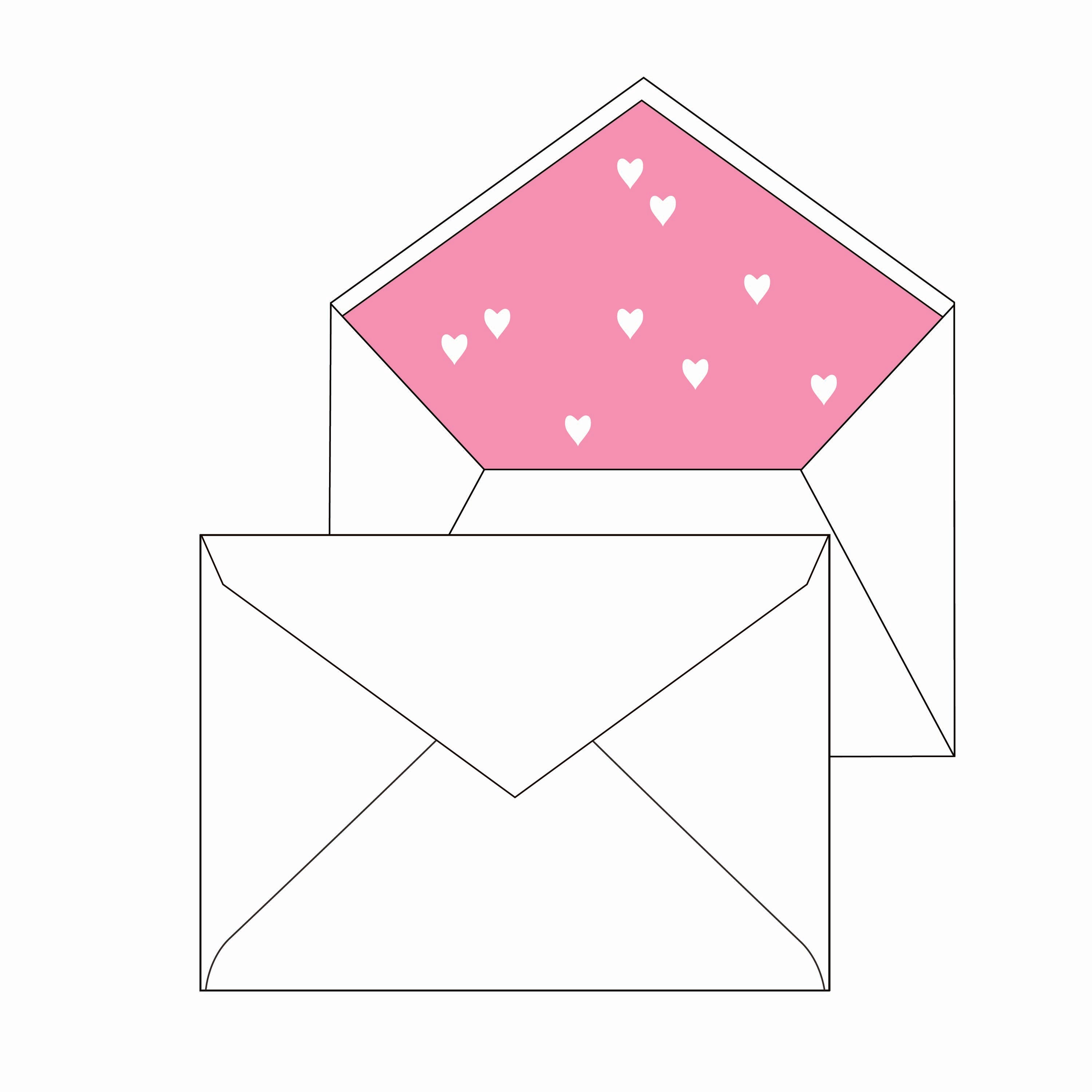 welcomed | valentine's card | letterpress