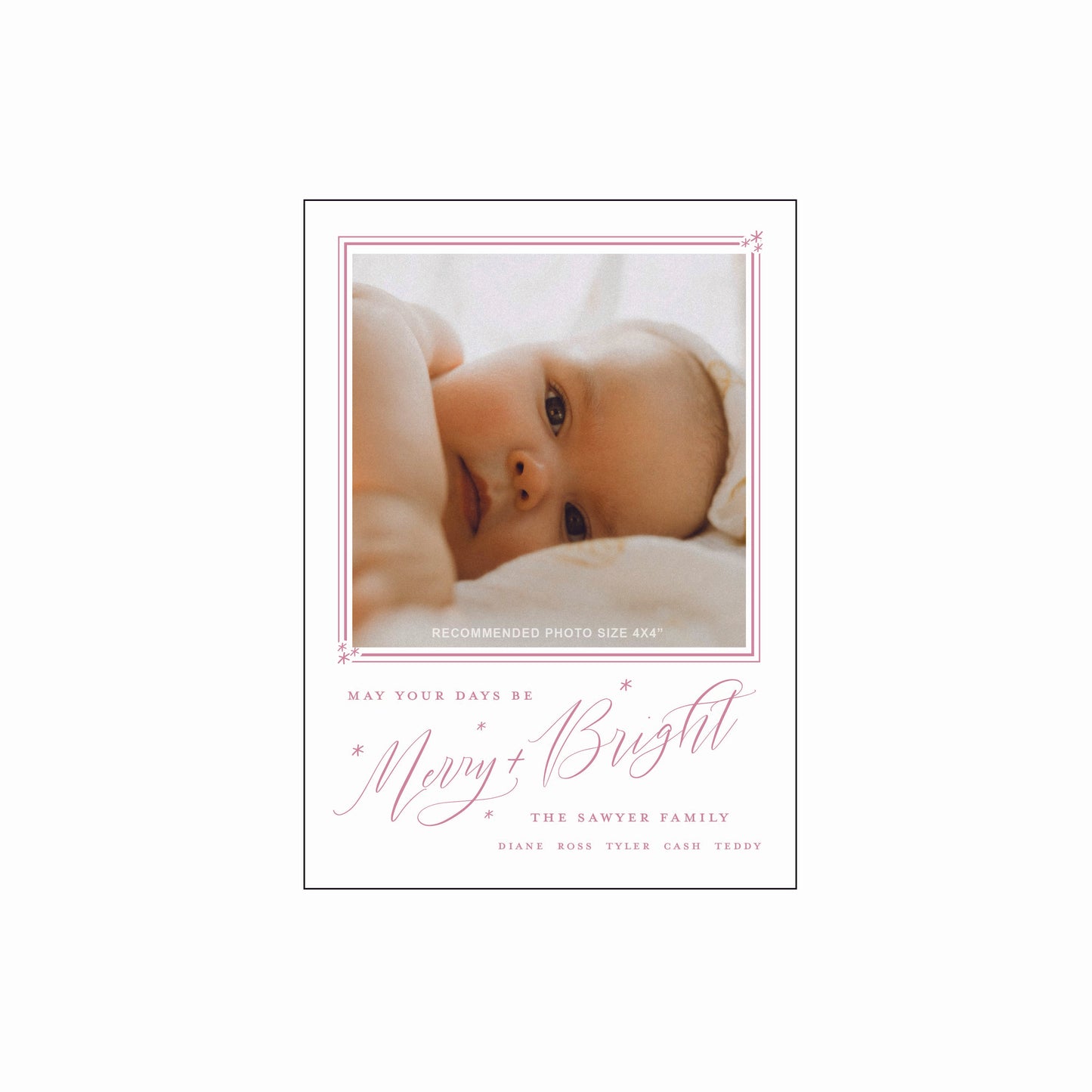 whimsical merry | holiday card | letterpress
