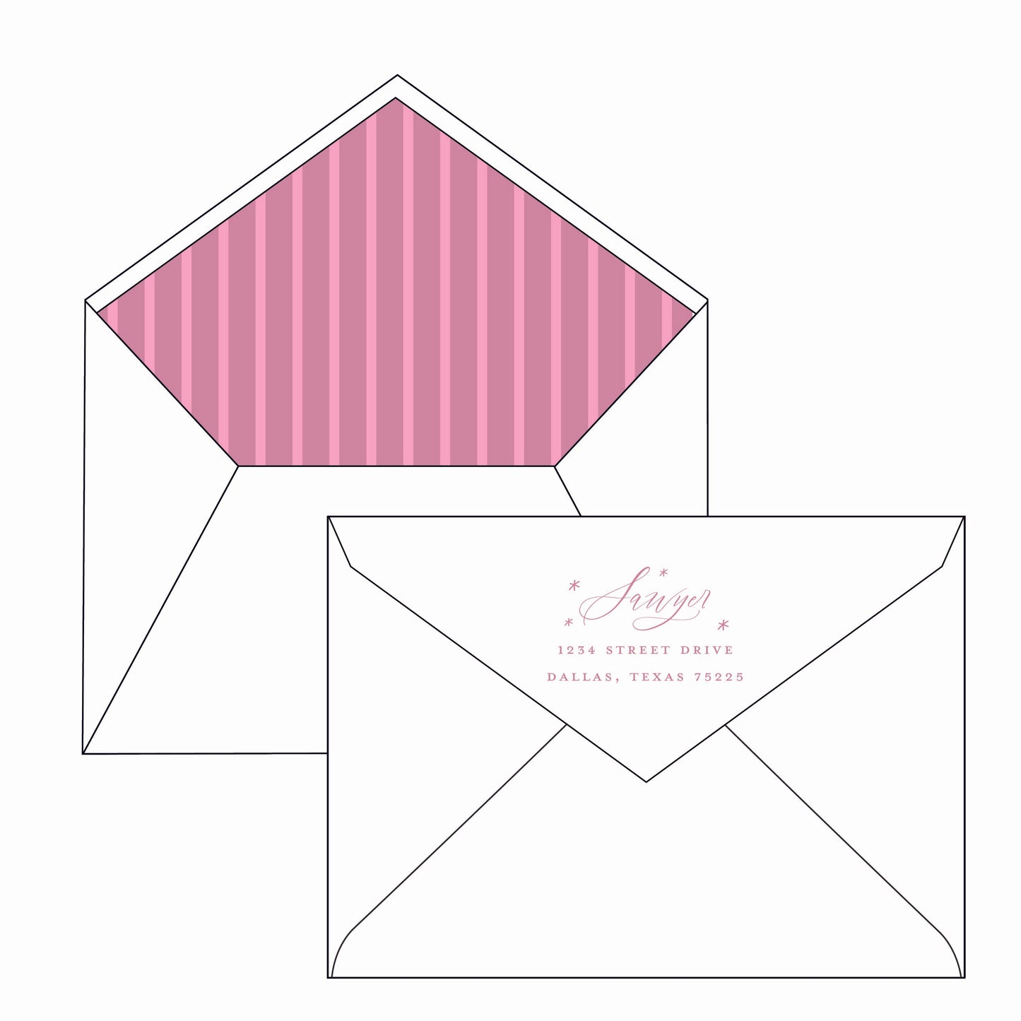 whimsical merry | holiday card | letterpress