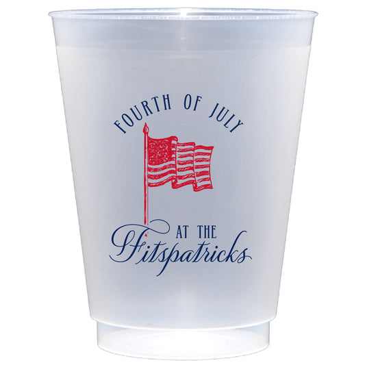 Personalized Fourth of July | Frosted Flex Cup
