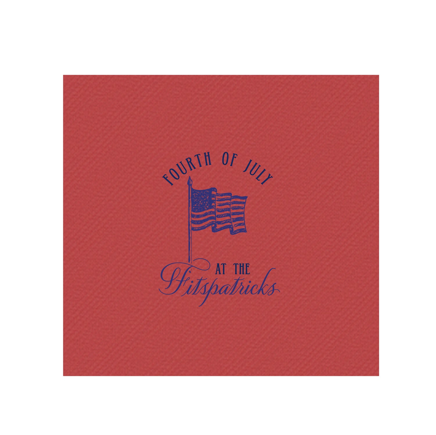 american flag | napkins | 3ply or linen