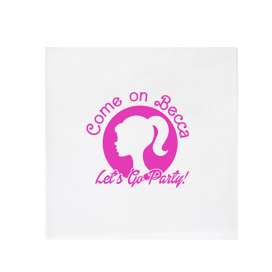 barbie party | beverage napkins | 3ply or linen