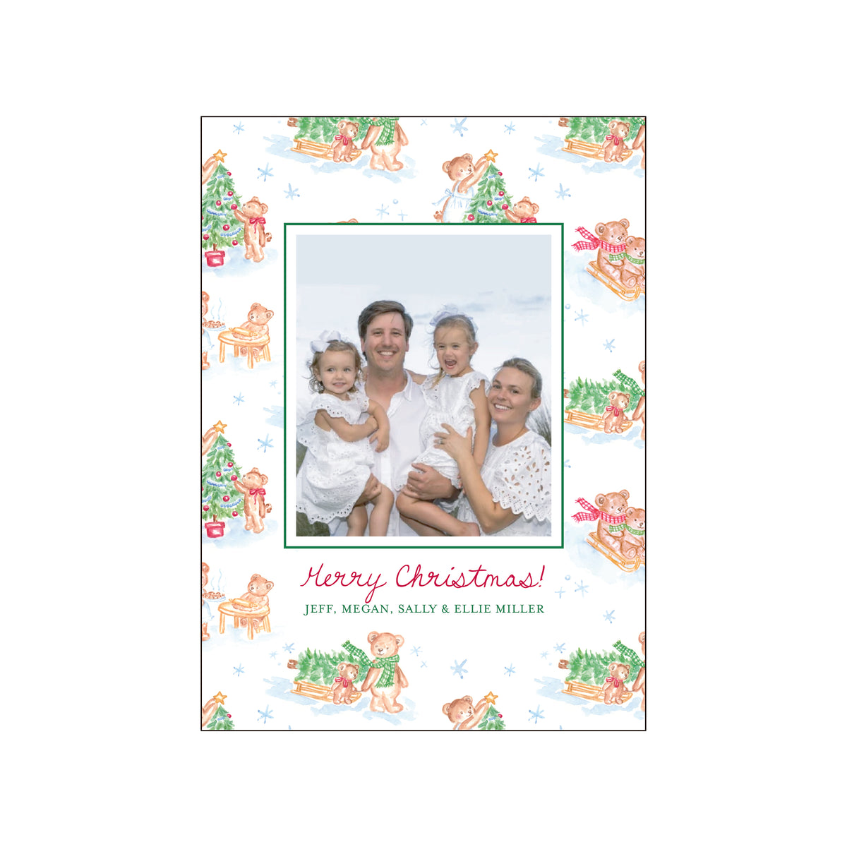 christmas bears | holiday card | pearly gates designs