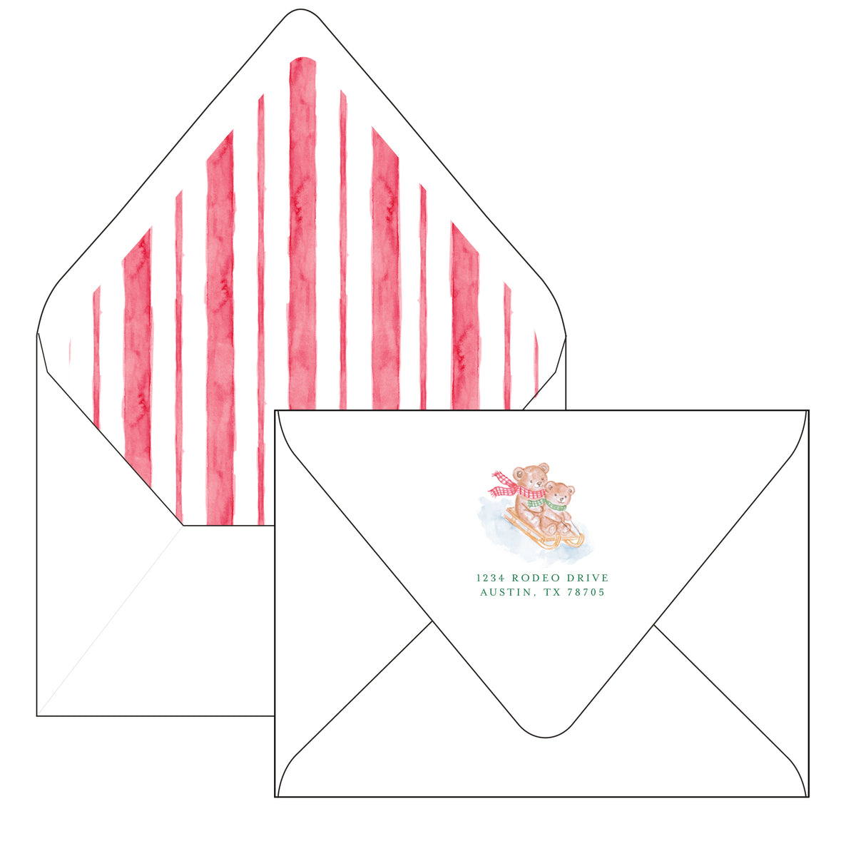 christmas bears | holiday card | pearly gates designs
