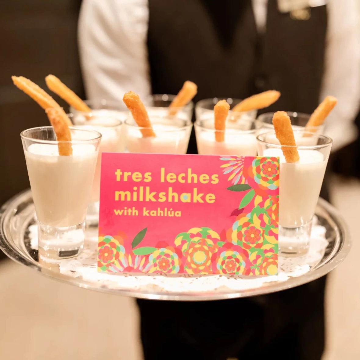 personalized tented food card