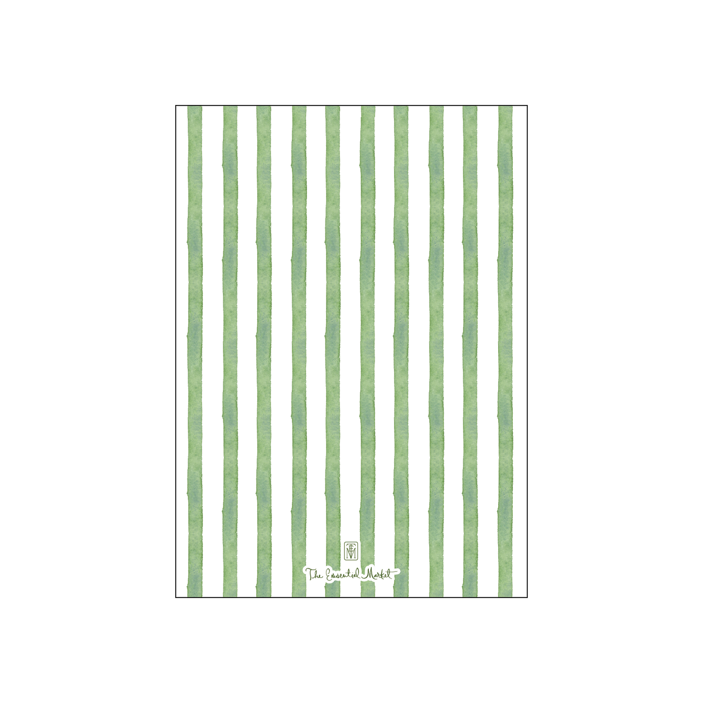 bright green stripes | holiday card | digital printed