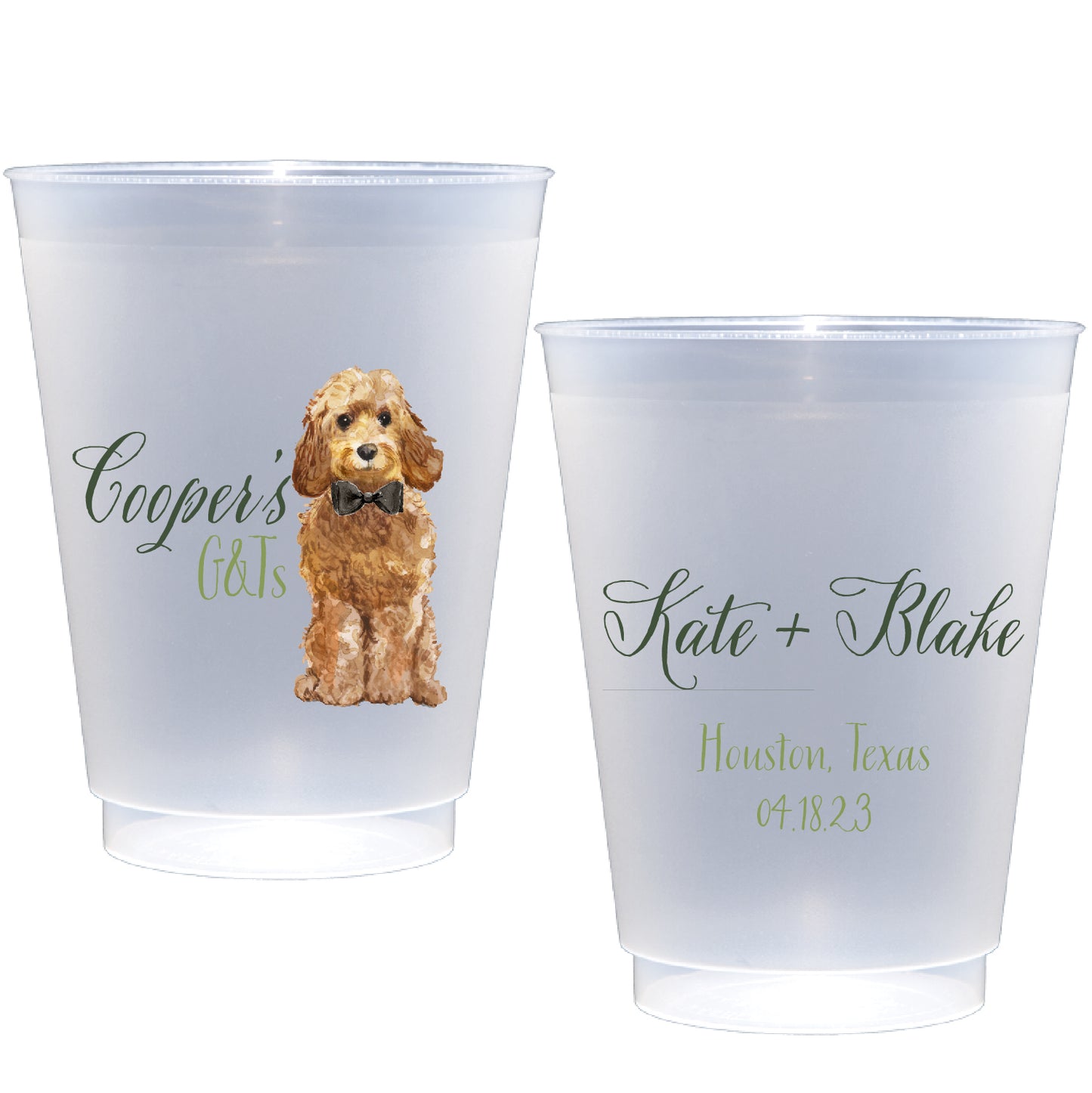 Personalized wedding dog | Frosted Flex Cup