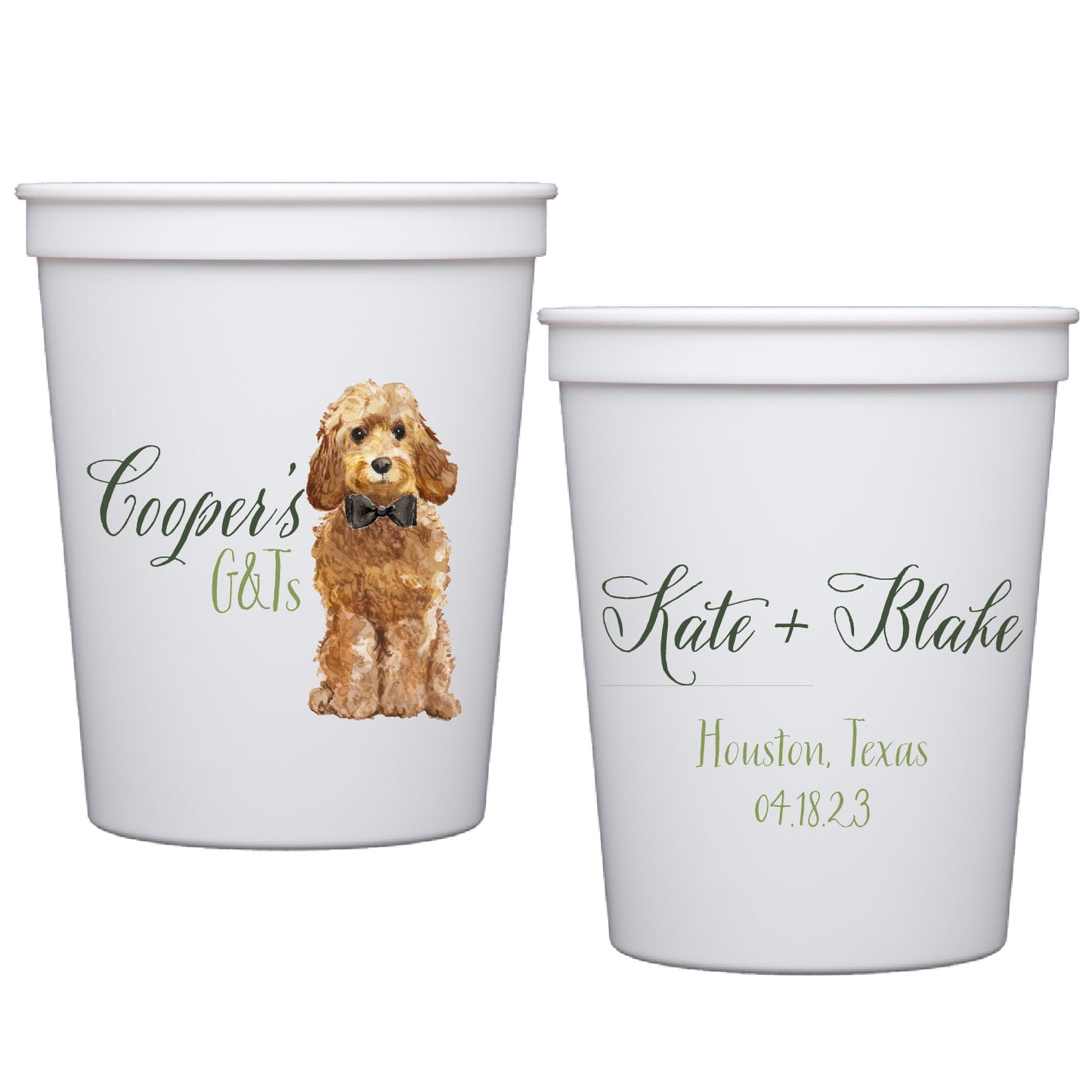 pet illustration | stadium cups | full color/digital print