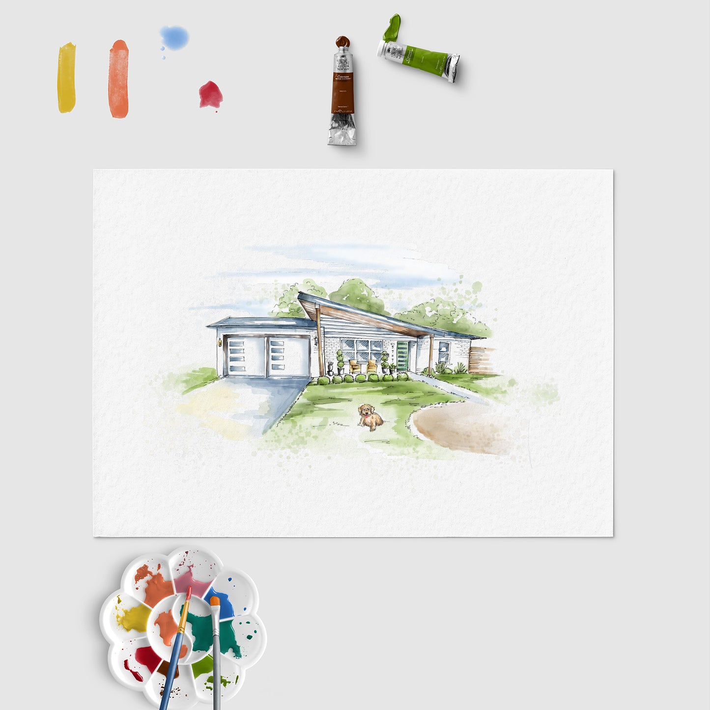 house illustration | digital file