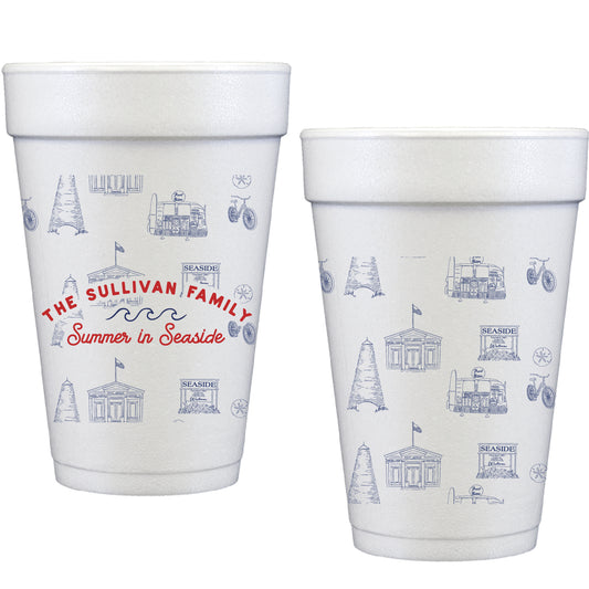 seaside icons | styrofoam cups
