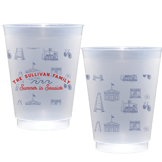Personalized Seaside icons | Frosted Flex Cup